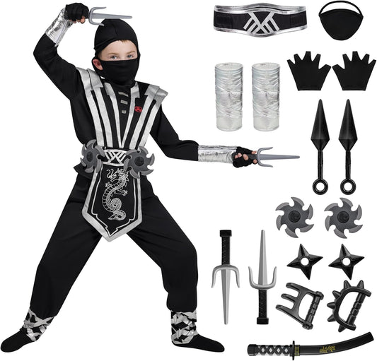 Halloween Costume for Kids, Boys & Toddlers - Ninja Accessories Set for Dressup Party